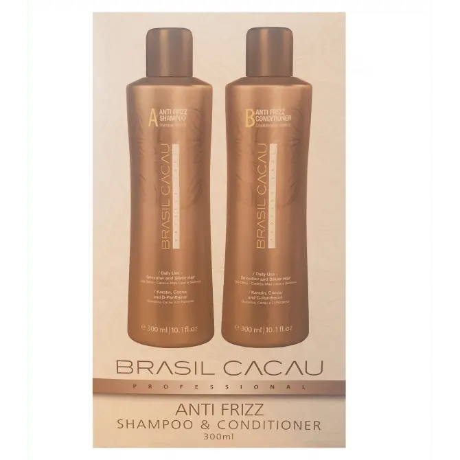Brasil Cacau Anti Frizz Shampoo And Conditioner Duo 300ML
