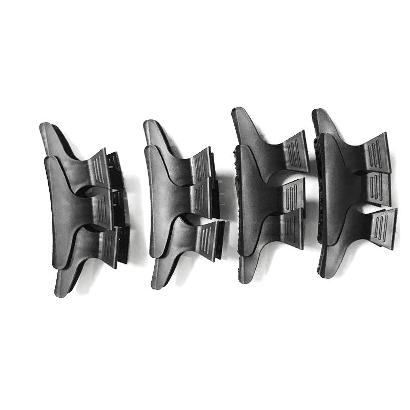 Black Butterfly Clips 12pk