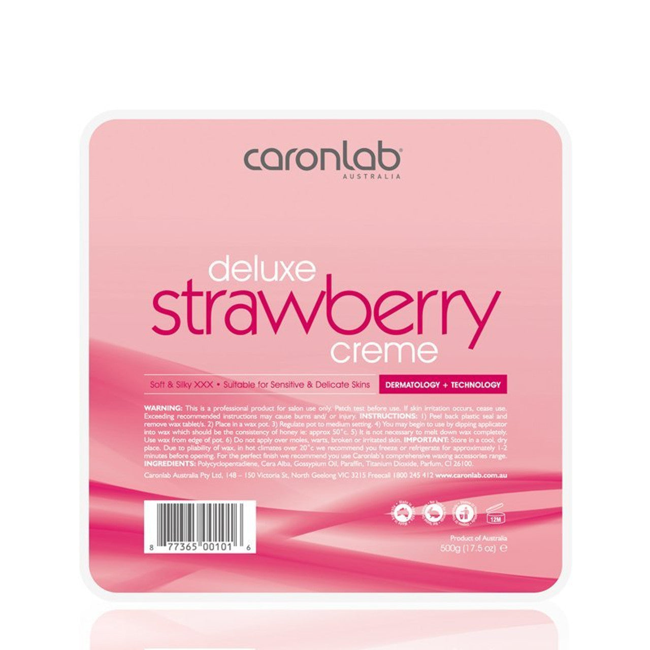 Caron Lab Strawberry Creme Hot Wax 1Kg