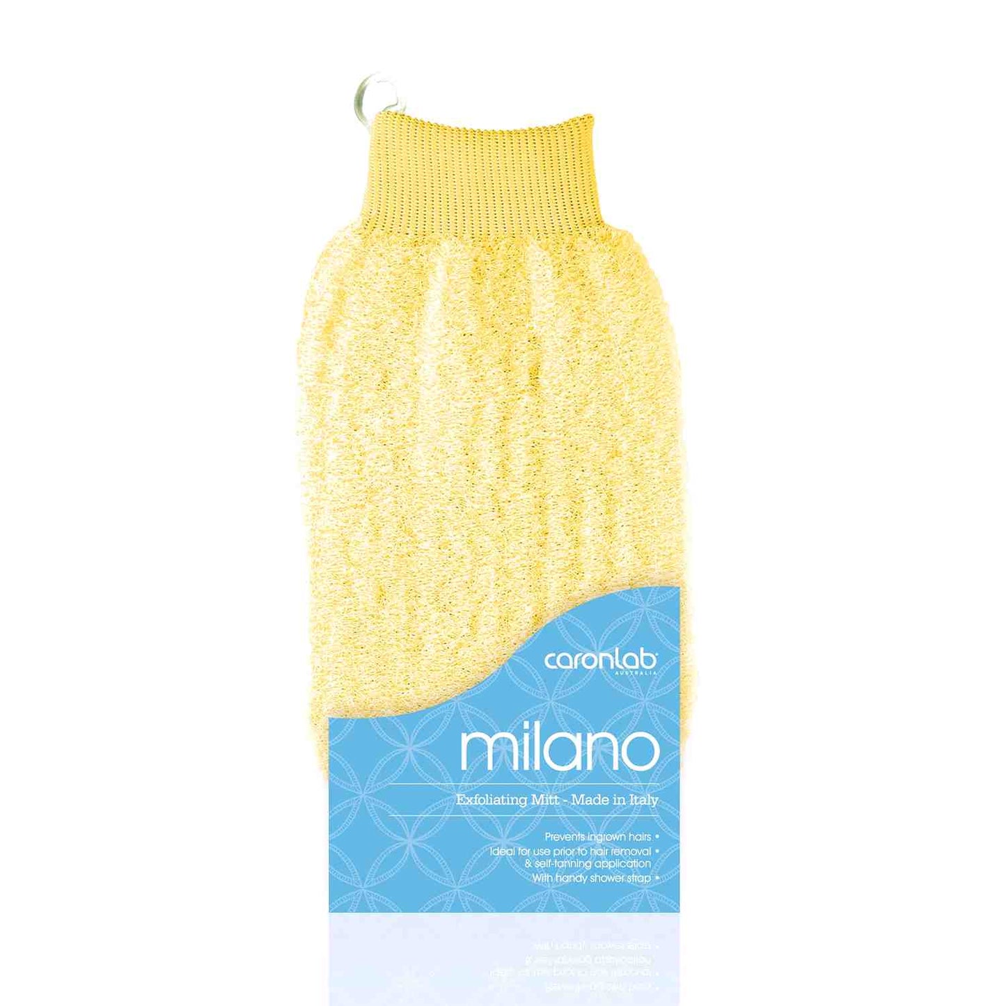 Caron Lab Milano Massage Mitt Yellow