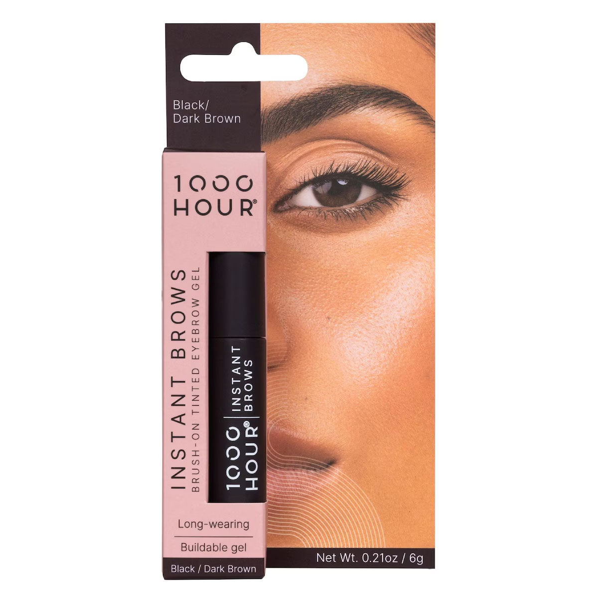 1000 Hour Instant Brows Black And Dark Brown 6G