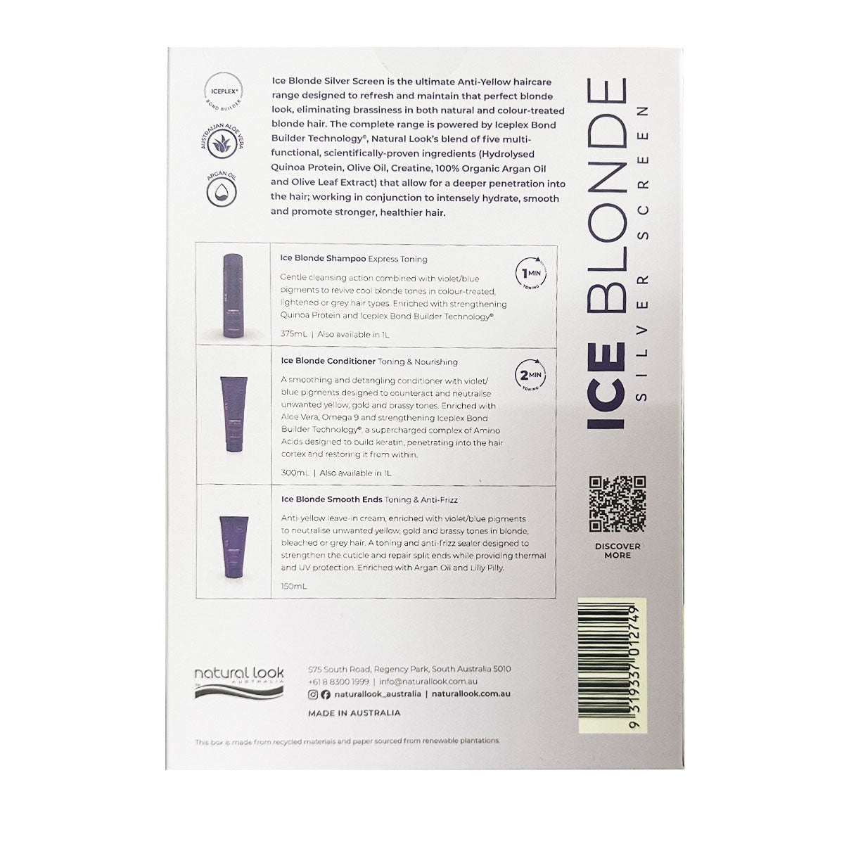 Natural Look Ice Blonde Anti Yellow Hair Care Gift Pack