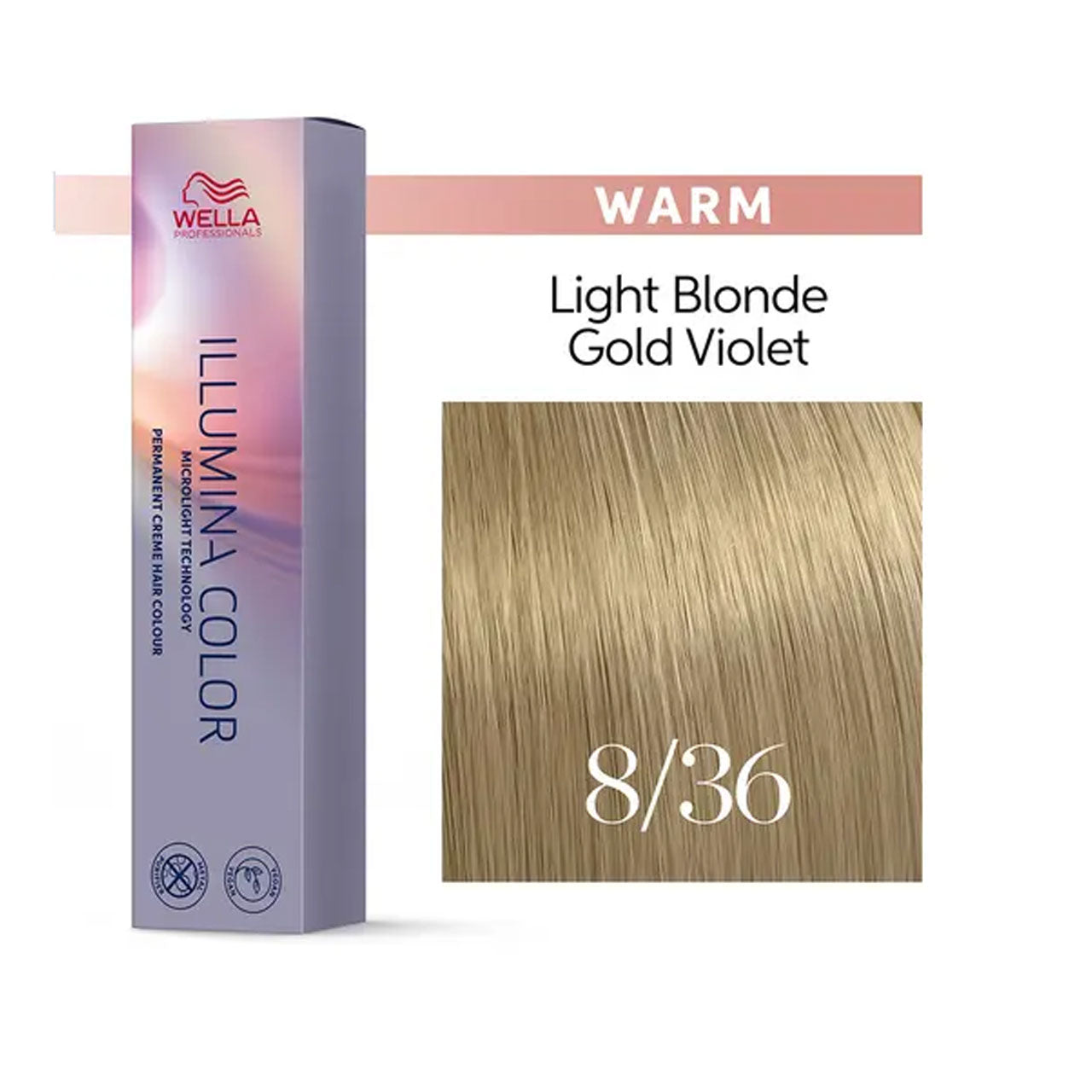 Wella Illumina Color 8/36 Light Blonde Gold Violet 60ML