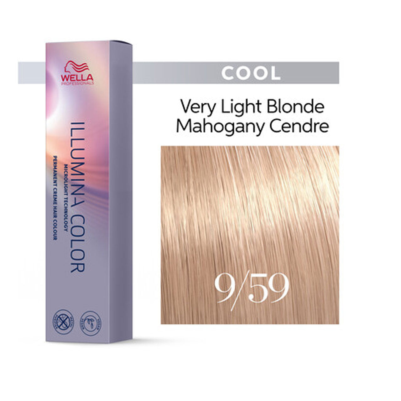 Wella Illumina Color 9/59 Very Light Mahogany Cendre Blonde 60ML