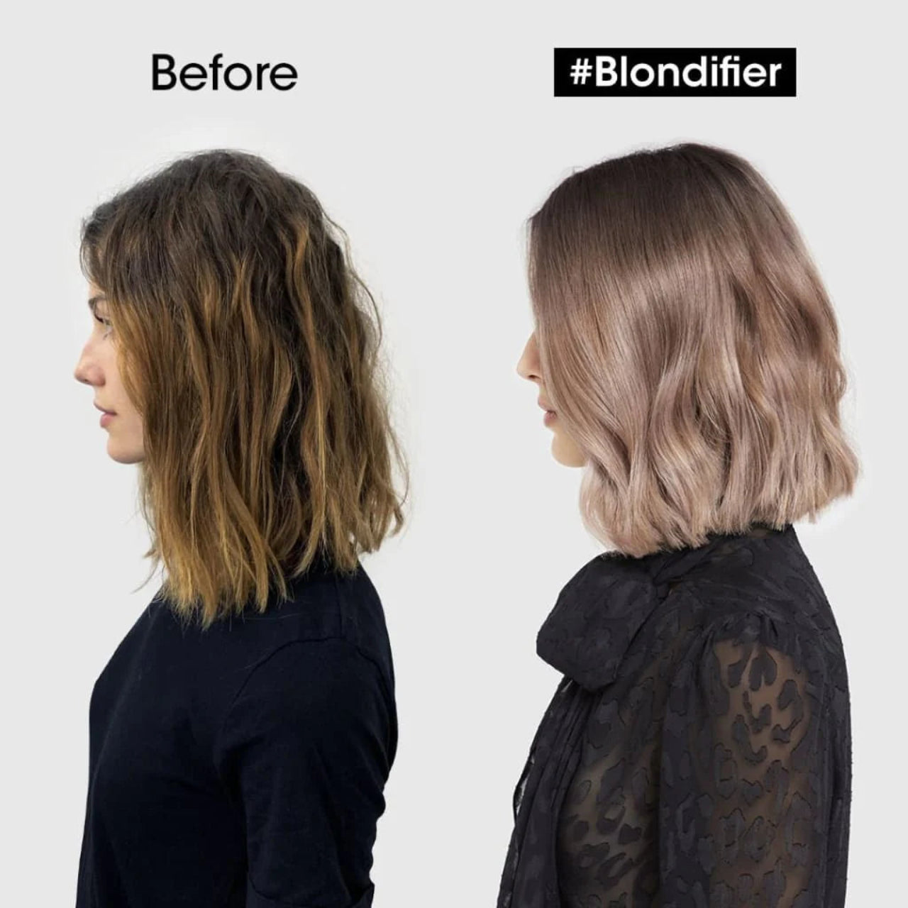L'Oréal Absolut Repair Molecular Shampoo 300ML being used on wet hair, demonstrating proper application technique
