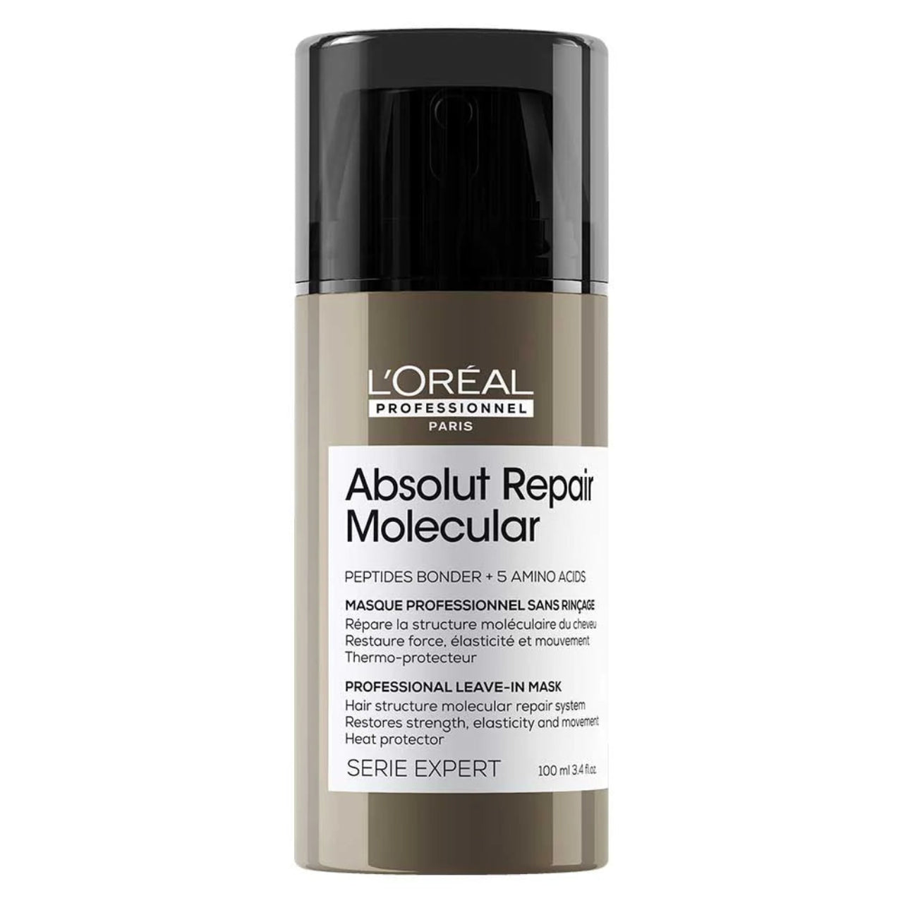 L'Oréal Molecular Leave In Treatment Front View with Gold Professional Packaging