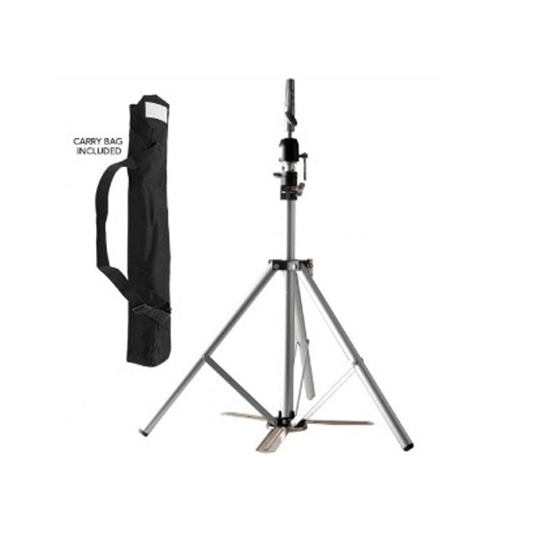 Mannequin Head Tripod With Foot Stabiliser Silver