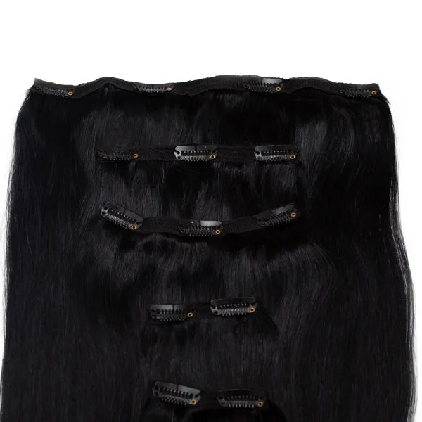 Seamless1 Midnight Clip-in Human Hair in 5 piece 21-22 inches / 53.5-56 cm - 110 grams