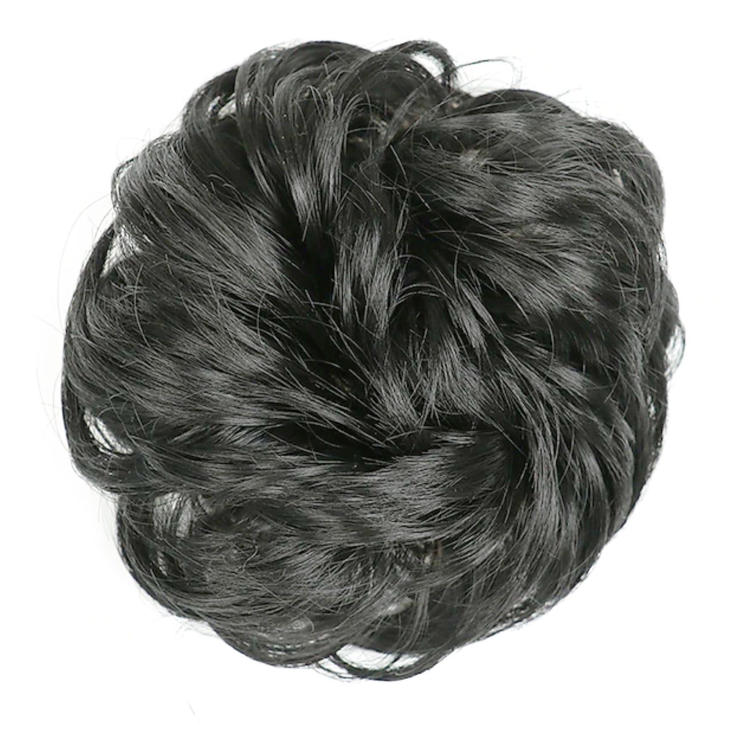 Messy Hair Bun Natural Black