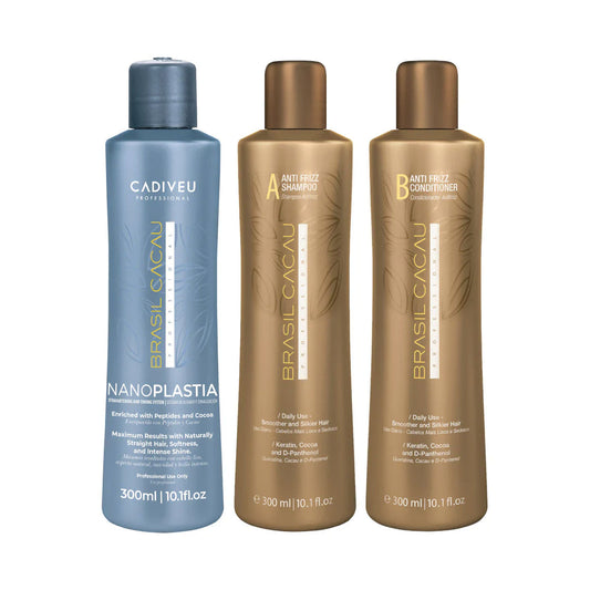 Brasil Cacau Nano PLASTIA Hair Treatment 300ML Kit