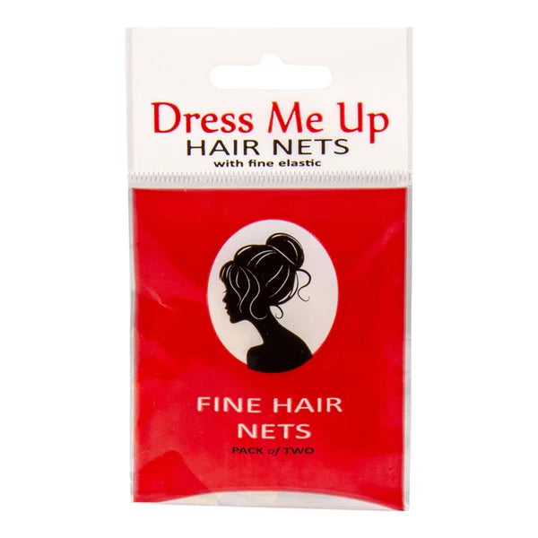 Dress Me Up Fine Hair Nets Dark Brown 2Pc