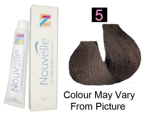 Nouvelle - Permanent Hair Color 5/Light Brown 100ml
