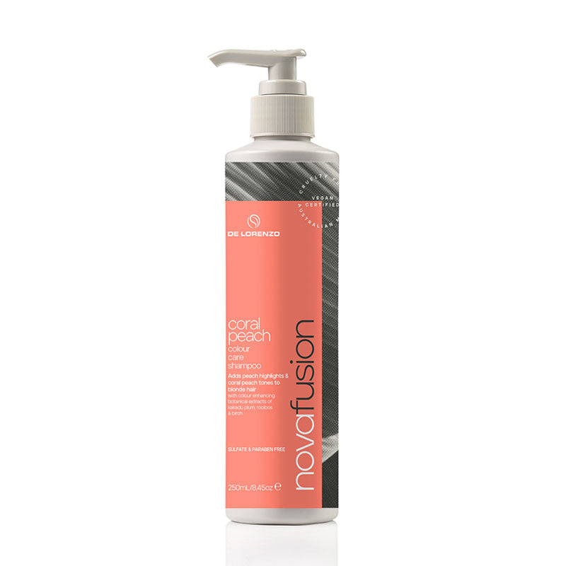 De Lorenzo Nova Fusion Colour Care Coral Peach Shampoo 250ml