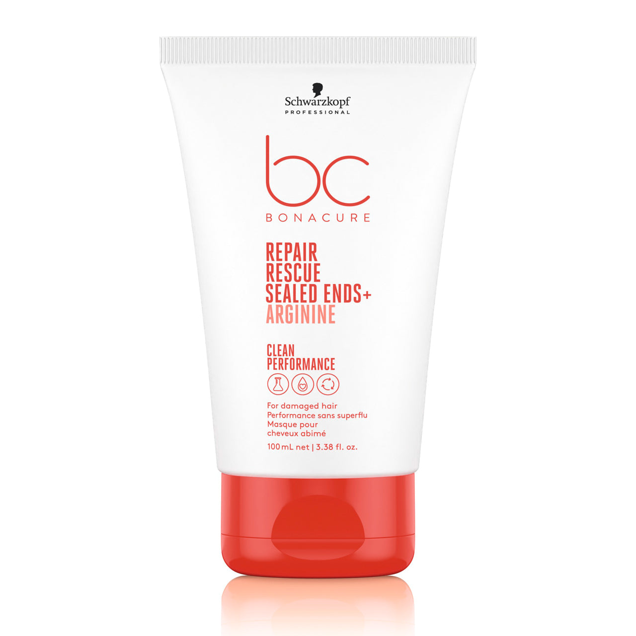 Schwarzkopf Bc Repair Rescue Sealed Ends+ 100ML ** Free Repair Rescue Sealed Ends 30ML **
