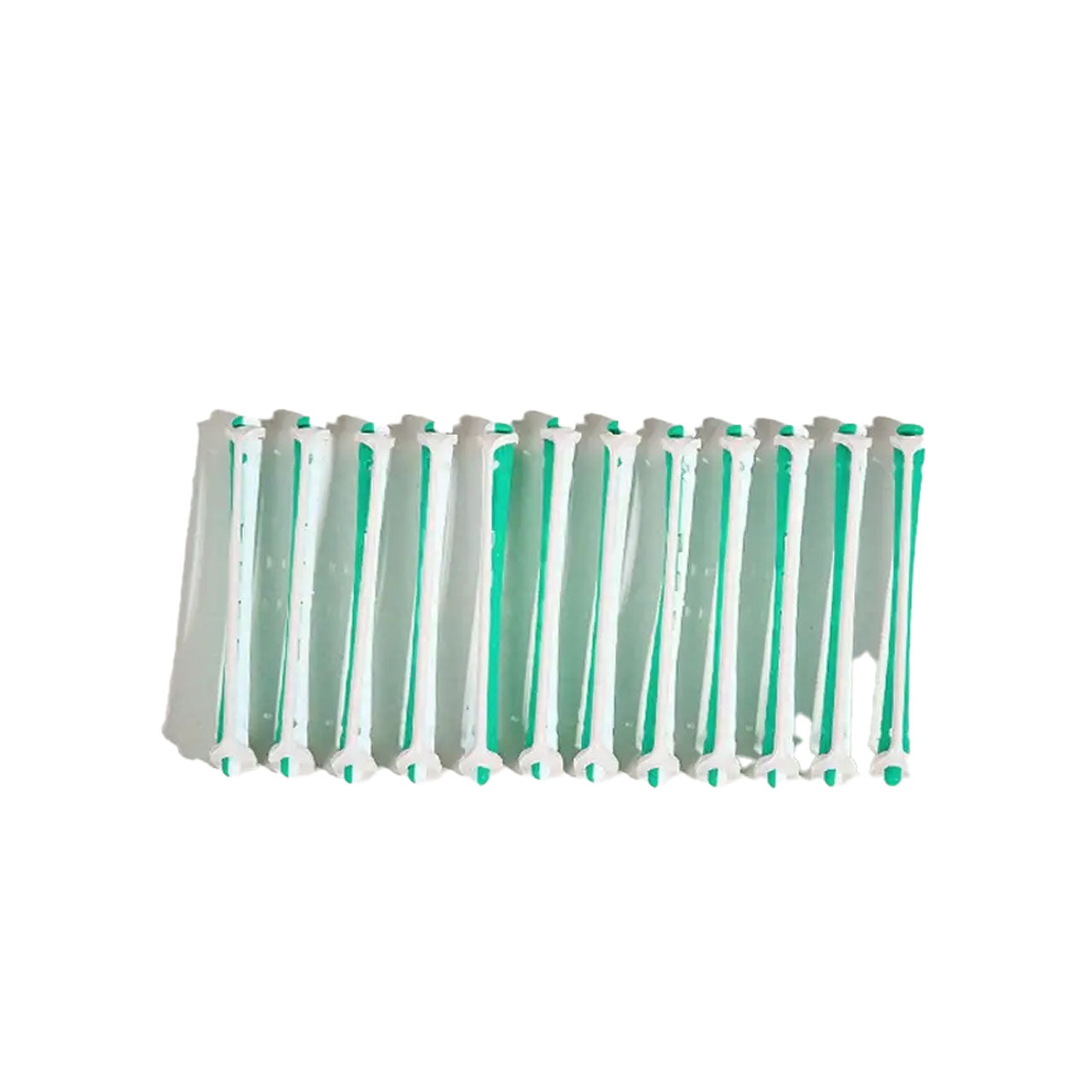 Cold Wave Rods Perm Rollers 6MM*91MM Green White 12Pk