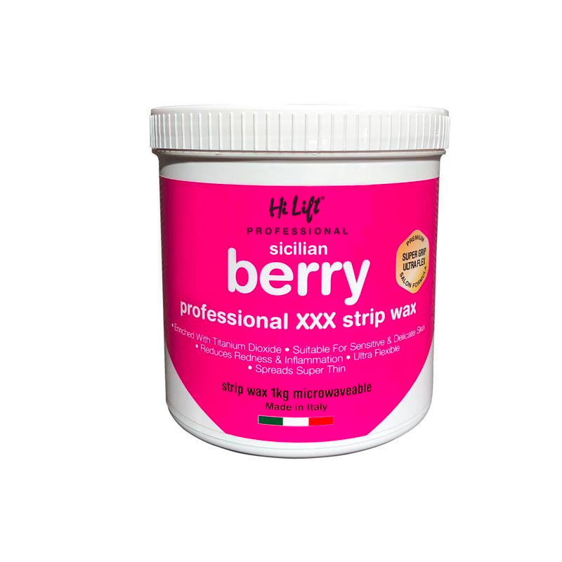Hilift Sicilian Berry XXX Strip Wax - 1kg Microwaveable