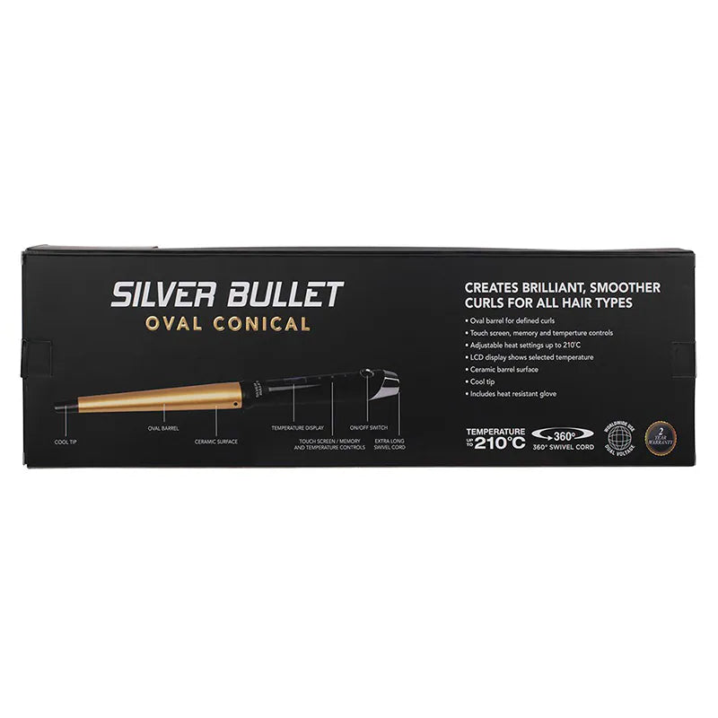 Silver Bullet Fastlane Oval Conical Hair Curling Iron