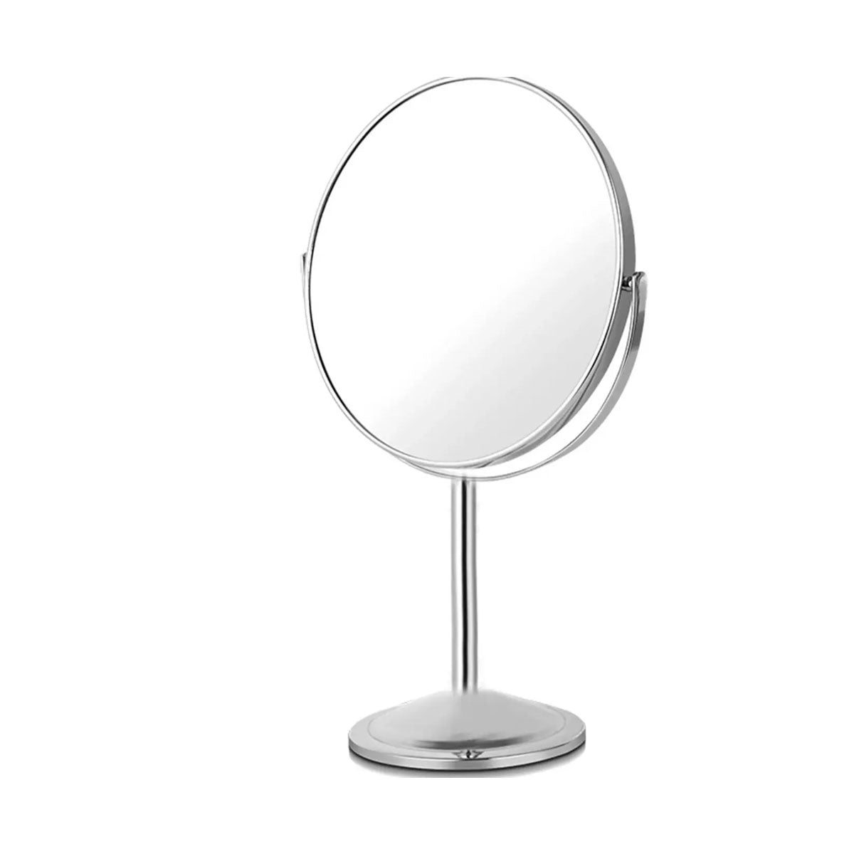 Silver Table Round Mirror Large