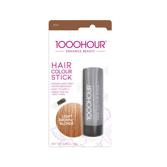 1000 Hour Hair Color Stick Light Brown 14g in its packaging.