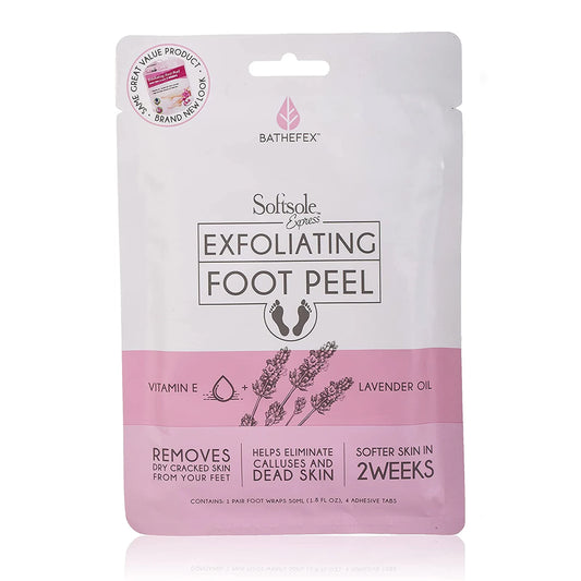 1000 Hour SoftSole Express Exfoliating Foot Peel in its packaging.