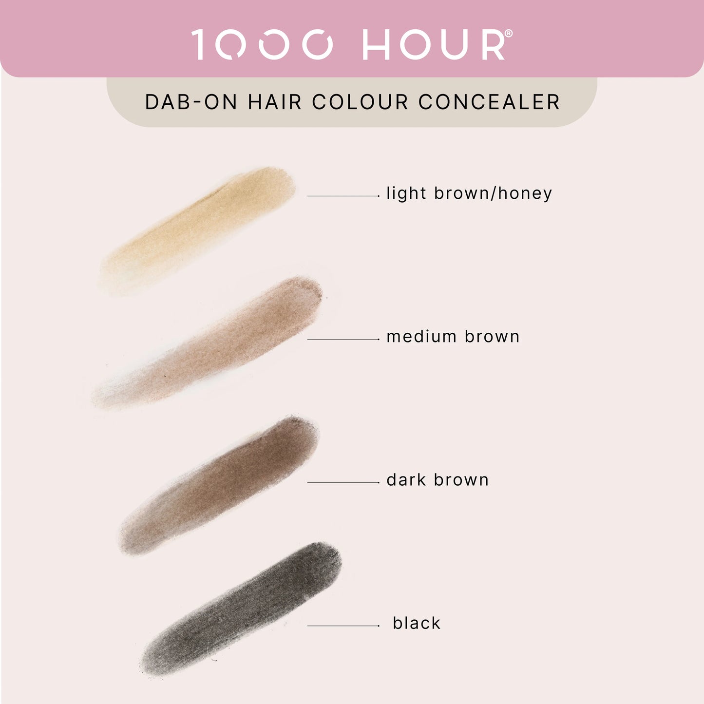 1000 Hour Dab On Hair Colour Concealer Light Brown Honey 1G