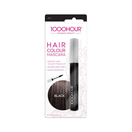 1000 Hour Hair Mascara Black 12G bottle with sleek design