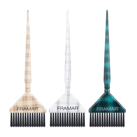 Framar Plaid Hair Day Big Daddy 3PK Tint Brush