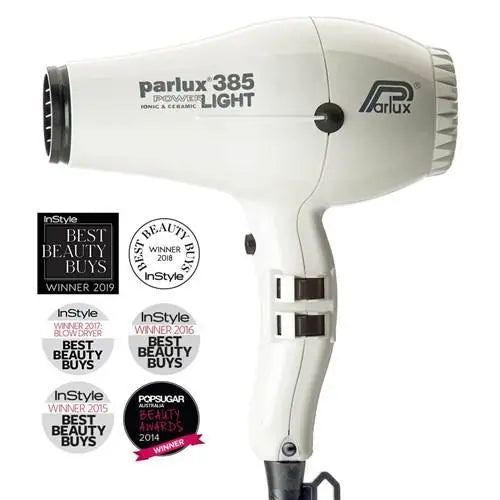 Parlux 385 Power Light Ionic And Ceramic Hair Dryer - White