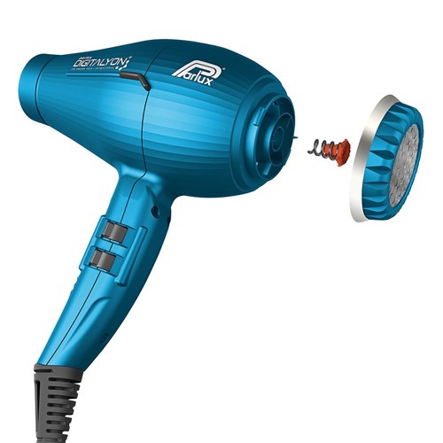 Parlux Digitalyon Hair Dryer And Diffuser Blue