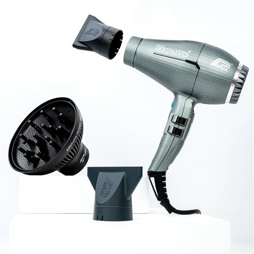 Parlux Digitalyon Hair Dryer And Diffuser Glitter Grey