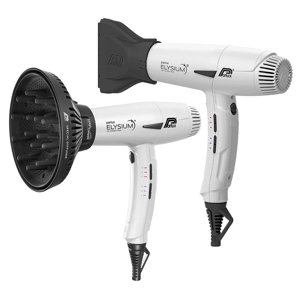 Parlux Elysium Hair Dryer with Diffuser White