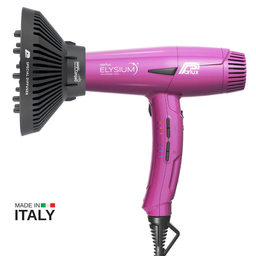 Parlux Elysium Hair Dryer with Diffuser Fuschia