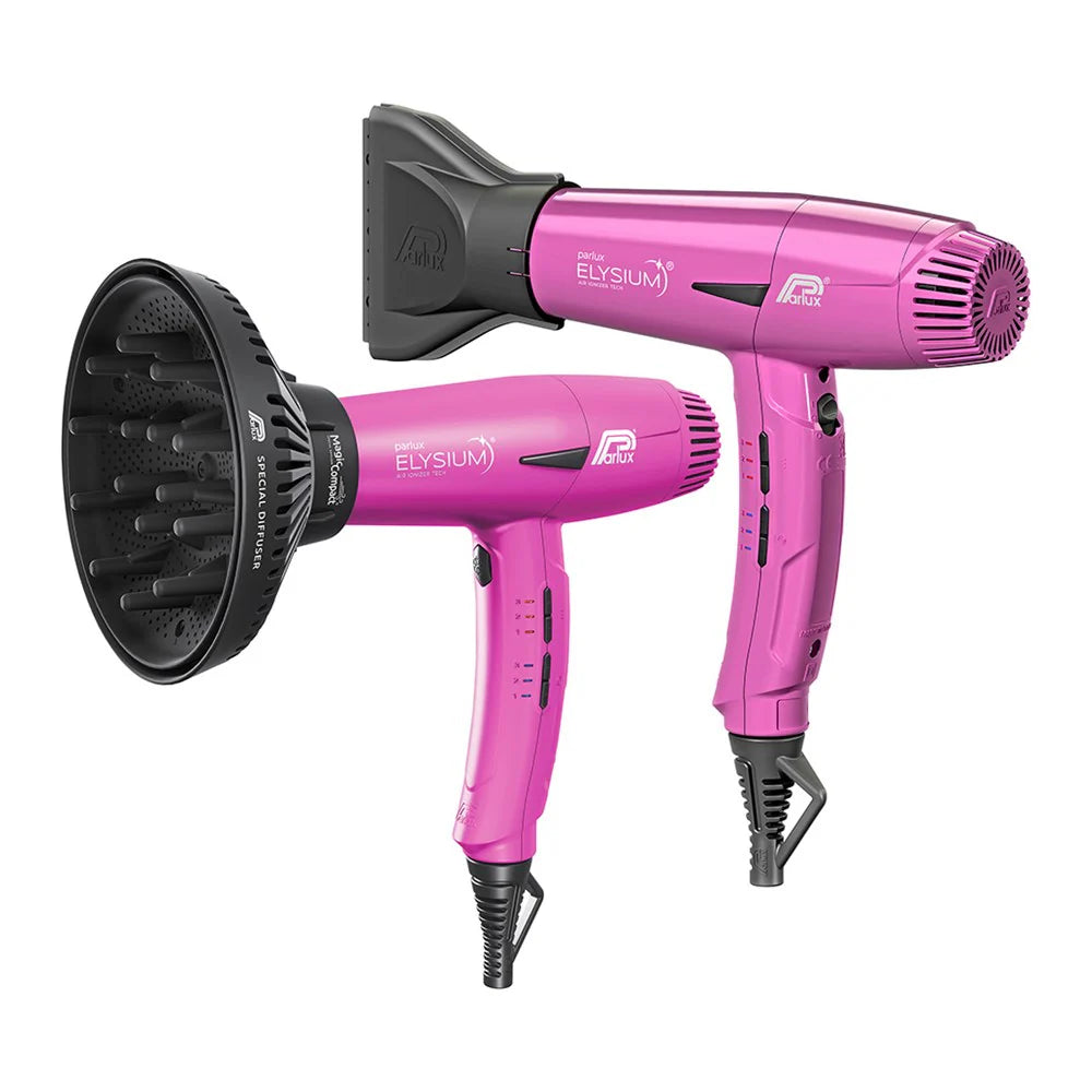 Parlux Elysium Hair Dryer with Diffuser Fuschia