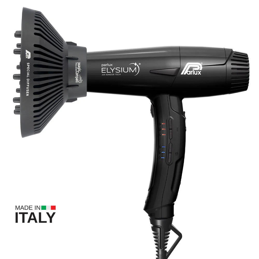 Parlux Elysium Hair Dryer with Diffuser Black