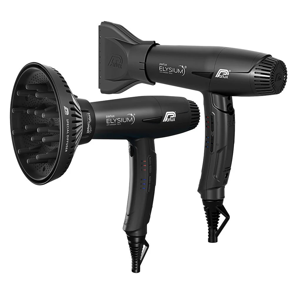 Parlux Elysium Hair Dryer with Diffuser Black