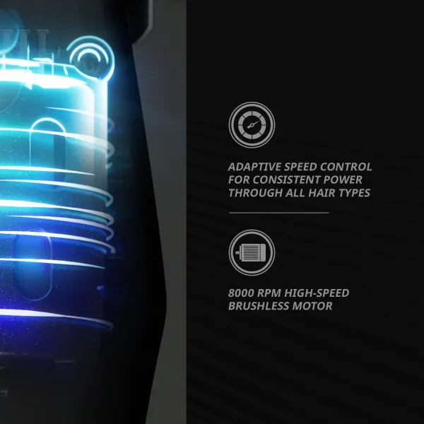 1 Side view of the Wahl Vapor Clipper displaying ergonomic design and control features.