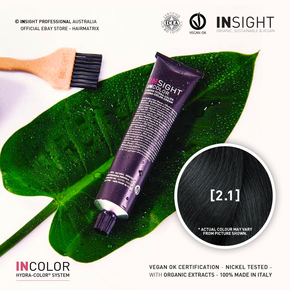 **Buy 12 get 1 Free** Insight INCOLOR Hydra-Color Cream [2.1] Blue Black 100ml