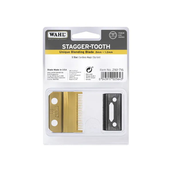 Wahl Stagger-Tooth Gold Blade .5mm-1.2mm