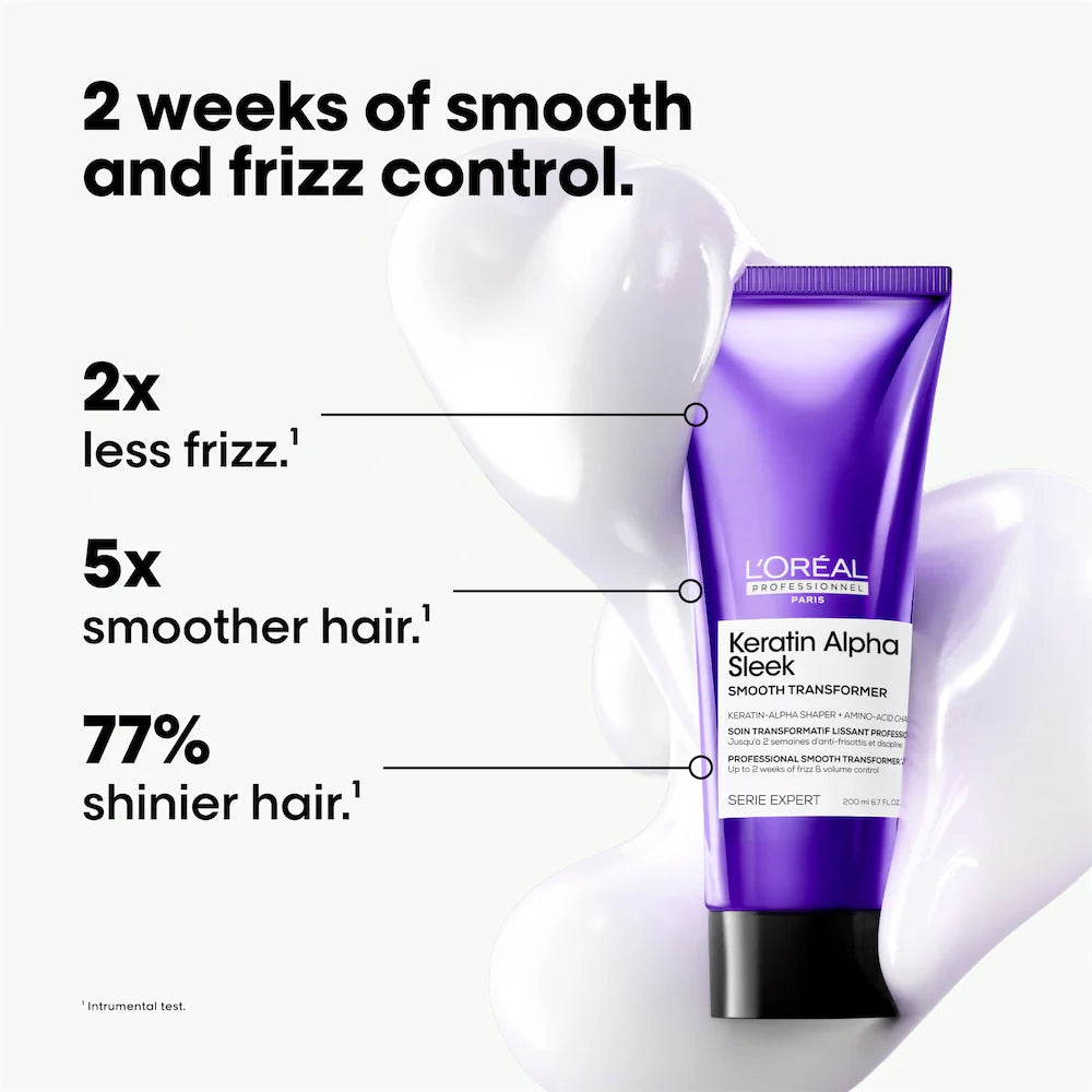 L'Oréal Professionnel Keratin Alpha Sleek Smooth Transformer Smoothing Treatment 200ml