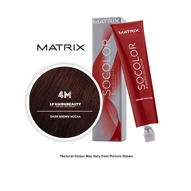Matrix Socolor 4M Dark Brown Mocha 85G - LF Hair and Beauty Supplies