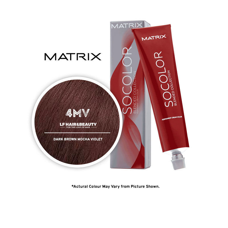 Matrix SoColor Blended Collection 4MV Dark Brown Mocha Violet - 85g