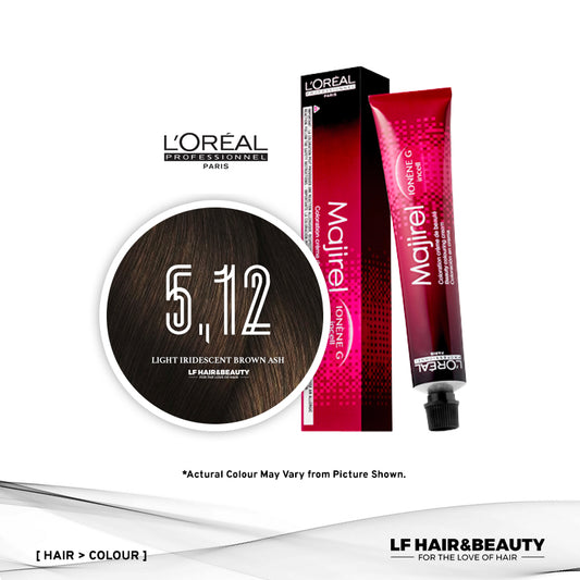 L'Oreal Majirel Permanent Hair Color 5.12 Light Iridescent Brown Ash 50ml