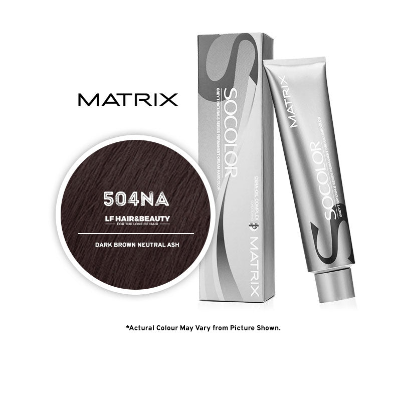 Matrix Socolor 504NA Dark Brown Neutral Ash 85G - LF Hair and Beauty ...