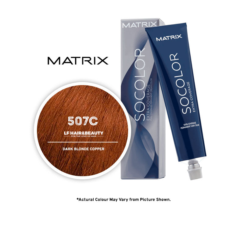 Matrix Socolor 507C Dark Blonde Copper 85G - LF Hair and Beauty Supplies