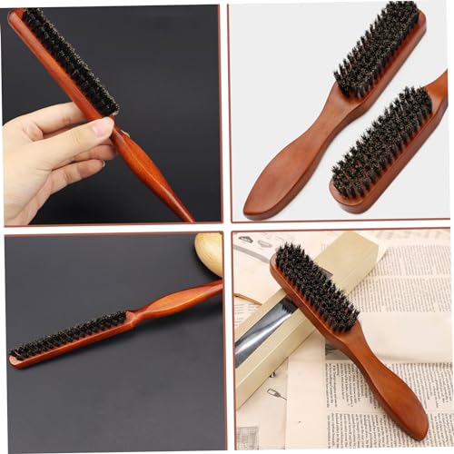 Boar Bristle Hair And Beard Brush Light Wood