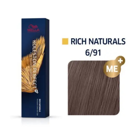 Wella Koleston 6/91 Dark Blonde-Ash Blonde 60G