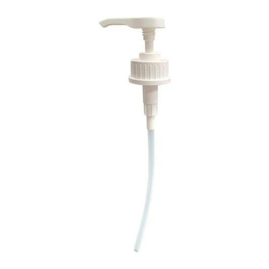 5L PUMP WHITE attached to a 5-litre bottle