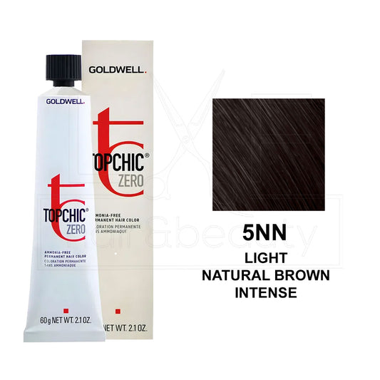 Topchic Zero Ammonia-Free Permanent Hair Color 5NN Light Natural Brown Intense 60ML