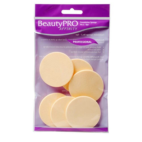 Beauty Pro Foundation Sponge 6Pc