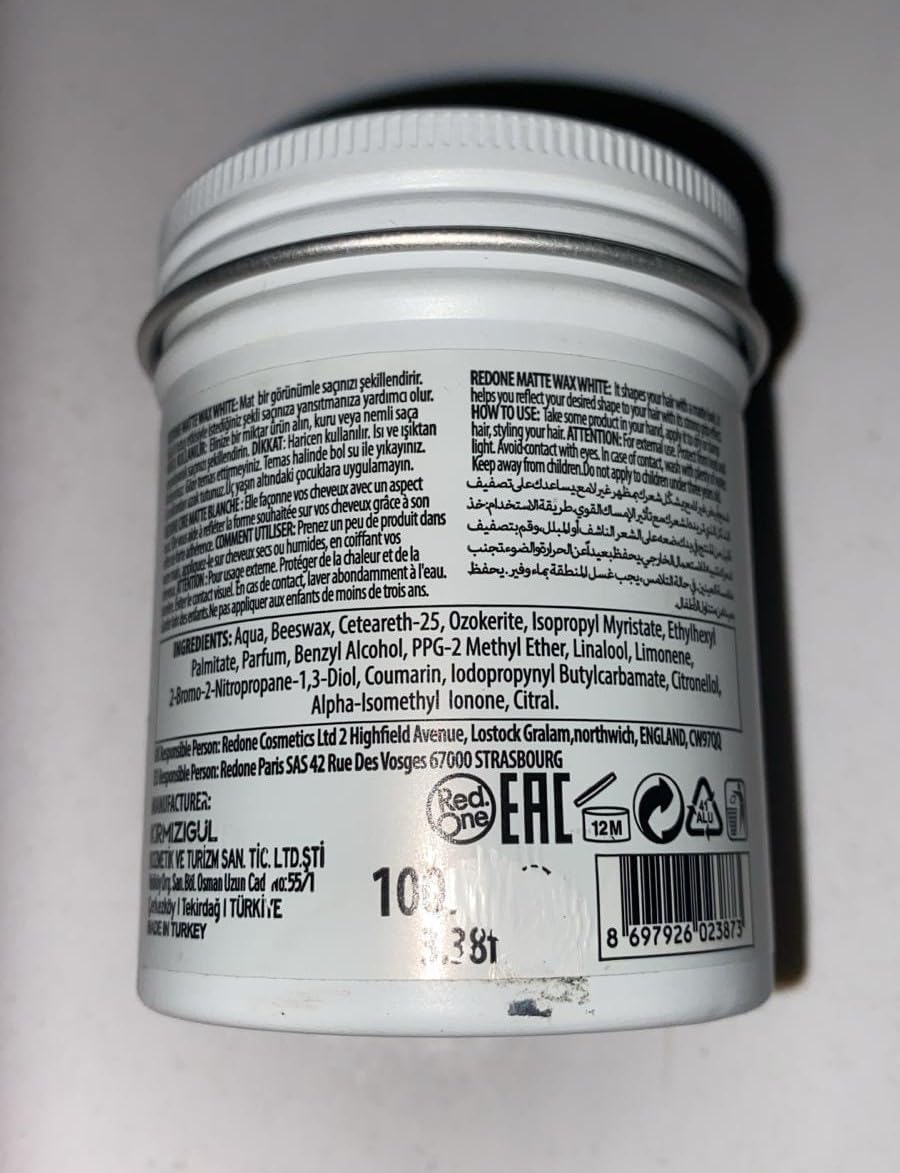 Redone Matte Hair Wax White 100ml